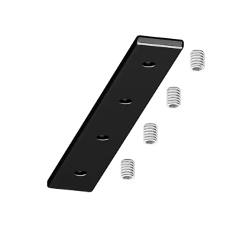 Magnetyczny łącznik prosty do systemów szynowych TLV-A08R wpustowy czarny