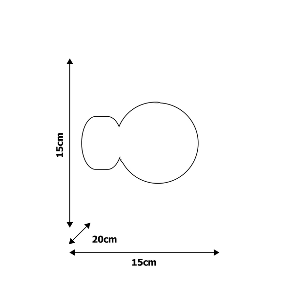 Kinkiet LAMPA ścienna SFERA MLP8870 Milagro szklana OPRAWA kula ball loftowa czarna biała chrom