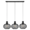 Lampa wisząca na belce GILA 365700332 Trio druciana metalowa czarny