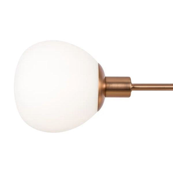 Molekułowa lampa wisząca Erich MOD221PL-05G kulista biała złota