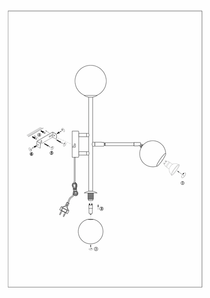 Ścienna lampa ruchoma Beside kinkiet do sypialni biała stal