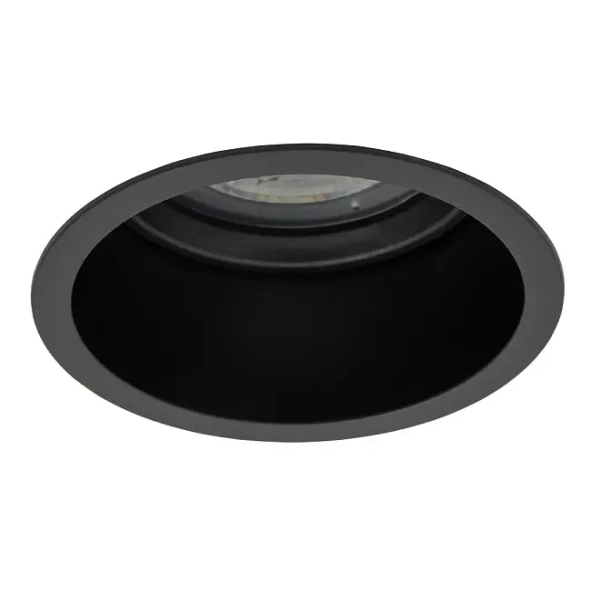 Wpuszczane oczko sufitowe CUP 10789 do jadalni czarne