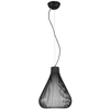 Industrialna LAMPA wisząca INKSIS MDM2245-1 Italux skandynawska OPRAWA metalowy ZWIS druciana klatka czarna