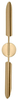 2-płomienna lampa ścienna Locca MSE010400225 złota