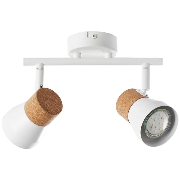 Jadalniana lampa sufitowa Moka 75713/75 spot korek biały