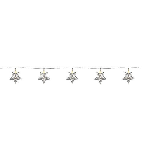 Świetlna dekoracja na stół stars 2,1m 10 LED 0,6W ciepła