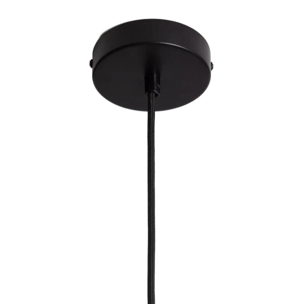 Nowoczesna szklana lampa wisząca Riflesso ABR-LWS-RIF czarna przezroczysta