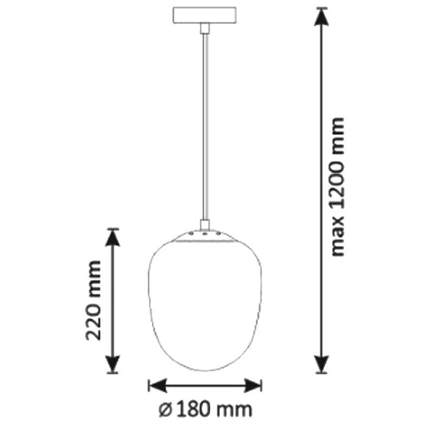 LAMPA wisząca LORA szklana OPRAWA klasyczny zwis chrom przydymiony