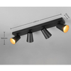 Regulowana lampa sufitowa Sharp 817100432 tuba punktowa do salonu czarna