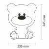 Dotykowa nocna lampka Bibi 327185 LED 2,5W USB dekoracyjna różowa
