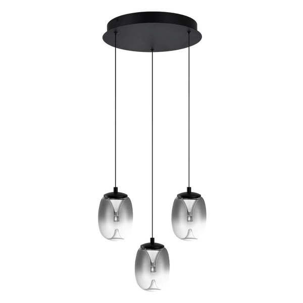 Loftowa lampa wisząca PAMELA AZ6268 LED 15W 3000K przydymiona czarna