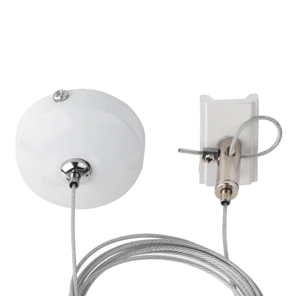 Zawiesie linowe TRACK AZ4746 zwis do 1-fazowego systemu szynowego biały