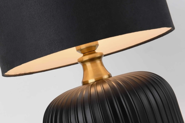 Nocna lampa stojąca Tamiza LP-1515/1T small czarna złota