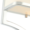 Klasyczna LAMPA ścienna Gerdo Parette Cromo Orlicki Design abażurowa OPRAWA kinkiet prostokątny chrom kremowy