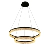 Lampa wisząca glamour Frozi 32-35561 LED 38W 3000K pierścienie czarna