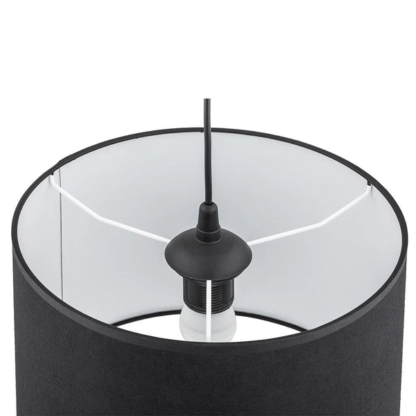 Salonowa lampa wisząca Rondo 3464 TK Lighting okrągła z kloszem czarna