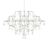 Lampa wisząca Efesos 108870 LED 25W 3000K do salonu przezroczysta stalowa