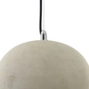 Lampa wisząca loft do salonu szara z abażurem Broni OUTLET