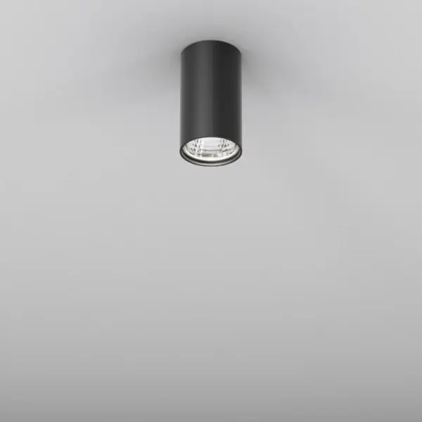 Sufitowy downlight tubka czarna PET 1xGU10 50W spot do salonu 42311-G000-00-PH-12