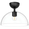 Lampa sufitowa na korytarz Jude ALM-JUDE-SF-MB-CL szklana czarna