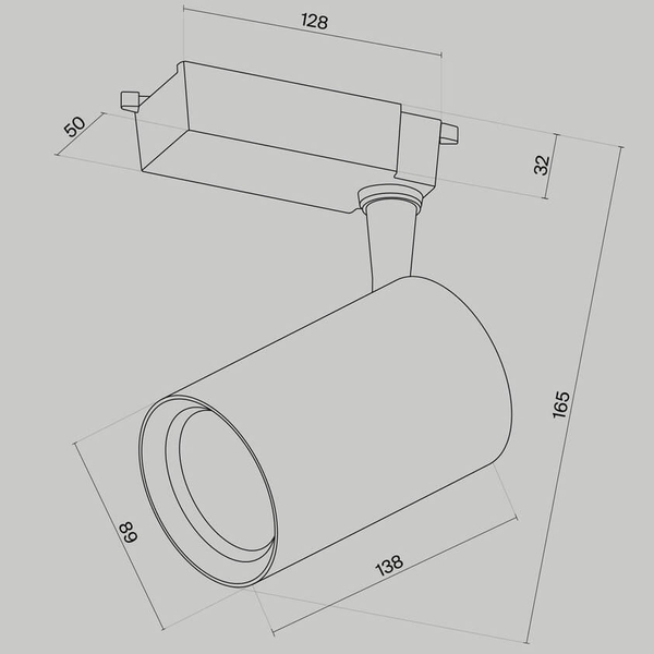 Sufitowa lampa 1-fazowa Vuoro TR003-1-15W3K-S-B LED 15W 3000K czarny