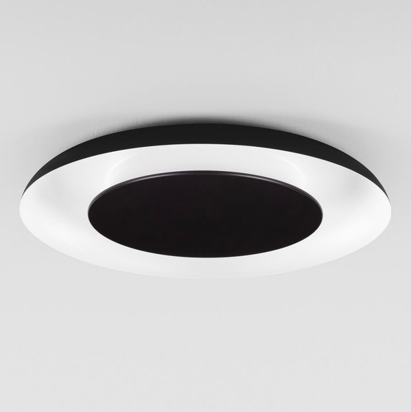 Okrągła lampa sufitowa CAPINOTA LE44802 LED 38W 2700-4000K czarny biały