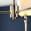 Wisząca lampa abażurowa L&-199455 Light& hampton biała nikiel