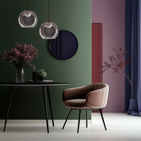 Lampa szklana wisząca nad wyspę Brin 31-38333 ball do sypialni przydymiona