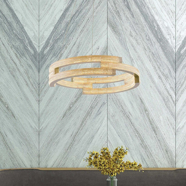 Lampa wisząca Tarja LP-1810/1P GD LED 36W 3000-6000K metalowa złota