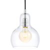 Lofrowa LAMPA wisząca LONGIS 10526509 Kaspa szklana OPRAWA skandynawski ZWIS kaskada chrom przezroczysta czarna