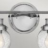 Lampa ścienna kulista Poppy QN-POPPY2-PC-BATH szklana IP44 chrom przezroczysty