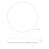 Lampa sufitowa z pilotem NADI MS724-R500-AB LED 50W CCT mosiądz