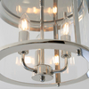 Metalowa lampa sufitowa Hampworth 96153 srebrny przezroczysty