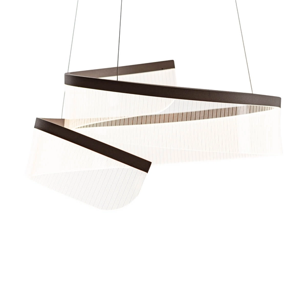 Lampa wisząca Rustin PND-58728-45W-3K Italux LED 45W 3000K kawowy przezroczysty