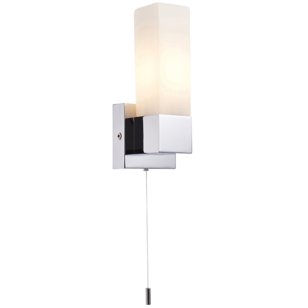 Kinkiet łazienkowy Square 39627 Saxby IP44 szkło matowe chrom