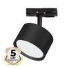 Sufitowa lampa do szyny 1-fazowej Cyklop ML1197 okrągła czarny