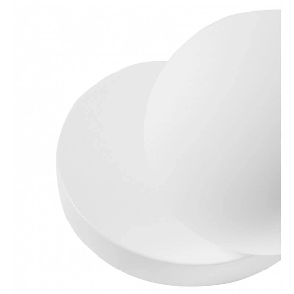 Kulista lampa ścienna Refa RFA110S0 do łazienki IP44 biała