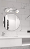 Ścienna lampa Salva K-8002/2 WH nad lustro biała chrom