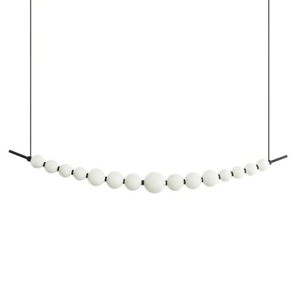 Wisząca lampa kulista PERLA czarna biała AZ6896 15xLED 26W 3000K
