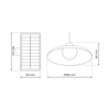 Tarasowa lampa wisząca Saturn EKO9150 Ekolight LED 6W 4000K solar IP44 czarna