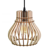 Skandynawska lampa wisząca 137623620200 klatka drewniana