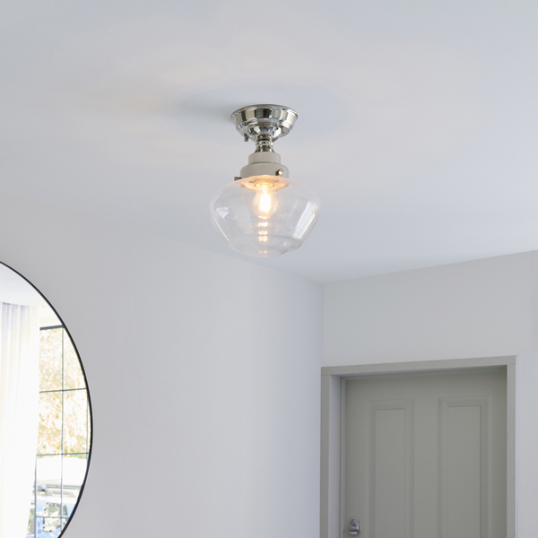 Sufitowa lampa vintage L&-196170 Light& do przedpokoju nikiel