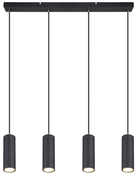 Wisząca lampa Robby 57911-4HB nad łóżko czarna chrom
