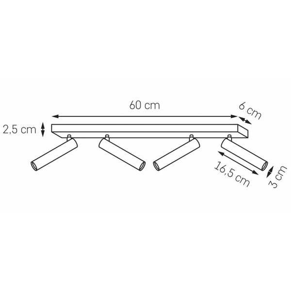 Ledowa lampa ścienno-sufitowa Roll 50914401 Kaspa 4,2W 3000K z regulacją biała