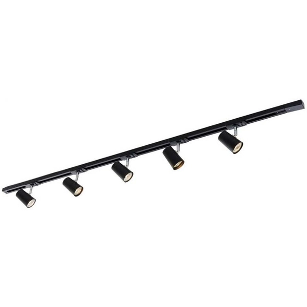 Czarny system szynowy Astley 914021 BL metalowy zestaw do salonu nowoczesny