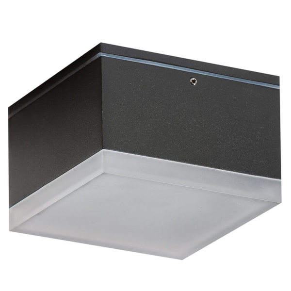 Kwadratowa lampa przysufitowa APULIA AZ4338 LED 8W 3000K IP54 szary