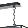 Loftowa lampa wisząca Academy ACA0322 nad wyspę szklana czarny