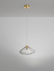 Lampa wisząca icy NAYARIT LE42899 Luces Exclusivas nad wyspę kryształ złota
