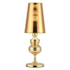 Lampa stołowa vintage Queen MT-8046-18 gold Step z abażurem złota