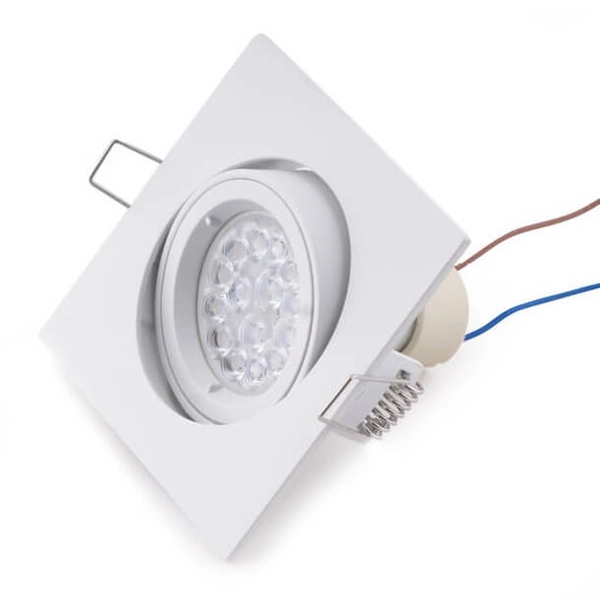 Podtynkowa lampa sufitowa Fine H0039 Maxlight na przedpokój metal biała